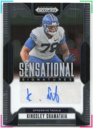 Kingsley Suamataia 2025 Panini Prizm Draft Picks Sensational Signatures Cougars