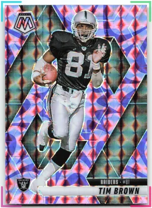 Tim Brown 2025 Panini Mosaic Mosaic Reactive Purple Raiders