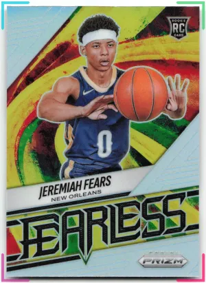 Jeremiah Fears RC 2025-26 Panini Prizm Fearless Prizm Silver Pelicans
