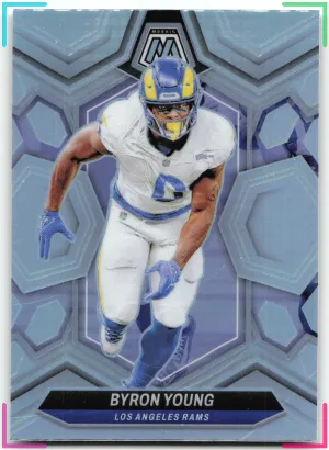 Byron Young 2024 Panini Mosaic Silver Rams