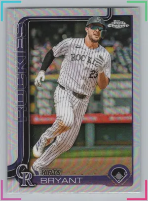 Kris Bryant 2025 Topps Chrome Refractor Rockies