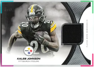 Kaleb Johnson 2026 Topps Flagship NFL Materials Steelers