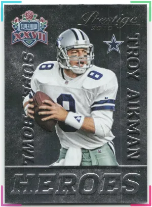 Troy Aikman 2015 Panini Prestige Super Bowl Heroes Cowboys