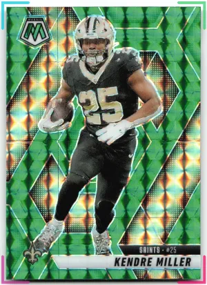 Kendre Miller 2025 Panini Mosaic Mosaic Green Saints