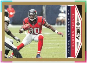 Andre Johnson 2013 Score Gold Zone #/50 Texans