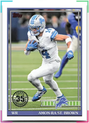 Amon-Ra St. Brown 2026 Topps Flagship 1991 Topps Football 35th Anniversary Lions