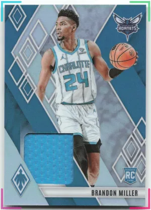 Brandon Miller 2023-24 Panini Phoenix Rookie Memorabilia Hornets
