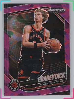 Gradey Dick 2024-25 Panini Prizm Black Purple Ice Prizm #/149 Raptors