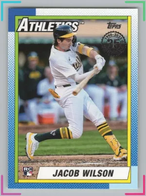 Jacob Wilson 2025 Topps 1990 Topps Baseball 35th Anniversary Athletics