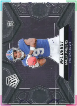 Malik Nabers RC 2024 Panini Mosaic Giants