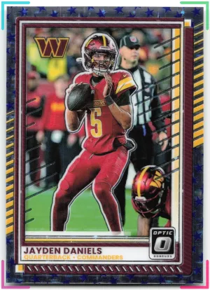 Jayden Daniels 2025 Donruss Optic Stars Commanders