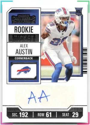 Alex Austin RC 2023 Panini Contenders Bills