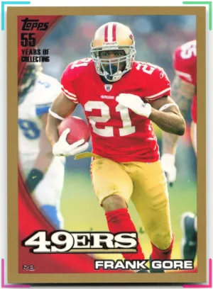Frank Gore 2010 Topps Gold #/2010 49ers