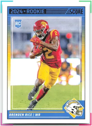 Brenden Rice RC 2024 Score Chargers