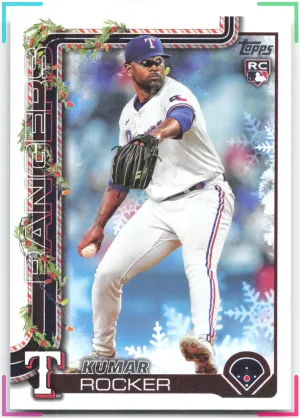Kumar Rocker Rookie 2025 Topps Holiday Texas Rangers