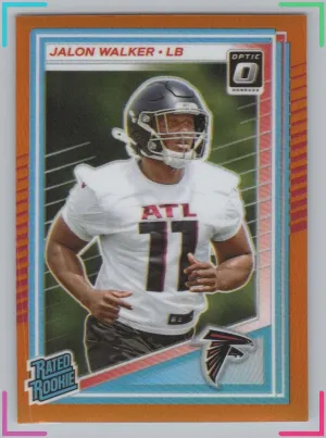 Jalon Walker RC 2025 Donruss Optic Orange #/299 Falcons