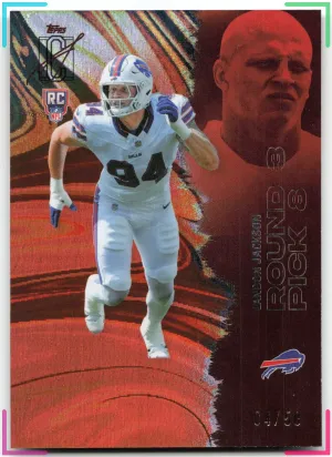 Landon Jackson RC 2025 Topps Signature Class Orange Lava #/50 Bills