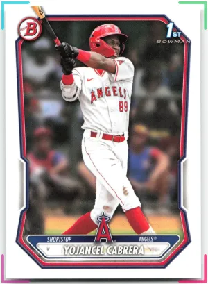 Yojancel Cabrera 2026 Bowman Prospects Los Angeles Angels