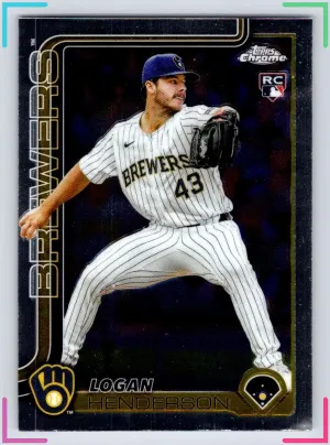 Logan Henderson RC 2025 Topps Chrome Update Brewers