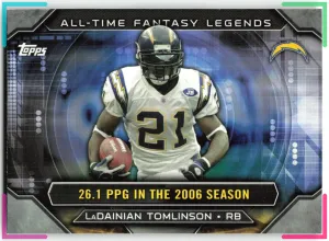 LaDainian Tomlinson 2015 Topps All-Time Fantasy Legends Chargers