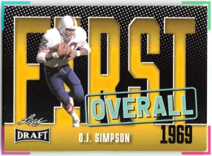 O.J. Simpson 2023 Leaf Draft Gold Bills