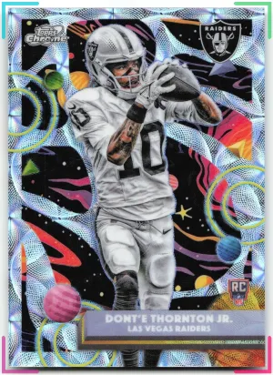 Dont'e Thornton Jr. RC 2025 Topps Chrome Cosmic Nucleus Refractor Raiders