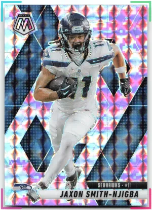 Jaxon Smith-Njigba 2025 Panini Mosaic Mosaic Camo Pink Seahawks