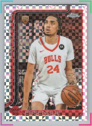 Noa Essengue RC 2025-26 Topps Chrome X-Fractor Bulls