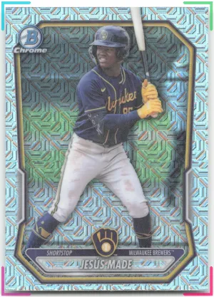 Jesús Made 2026 Bowman Chrome Prospects Mojo Refractor Brewers