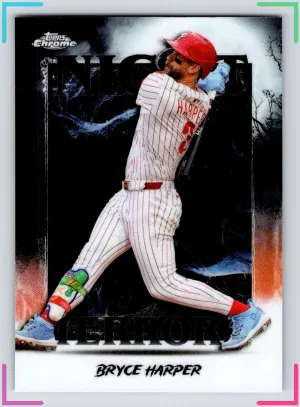 Bryce Harper 2025 Topps Chrome Update Night Terrors Phillies