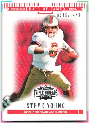 Steve Young 2007 Topps Triple Threads #/1449 49ers