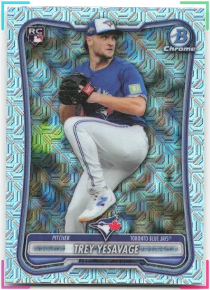 Trey Yesavage RC 2026 Bowman Chrome Mojo Refractor Blue Jays
