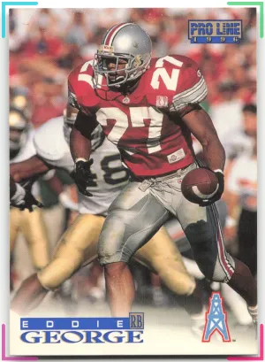 Eddie George RC 1996 Pro Line Oilers