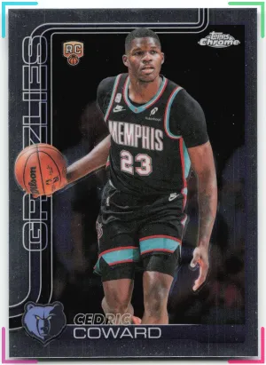 Cedric Coward RC 2025-26 Topps Chrome Update Grizzlies