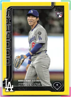 Hyeseong Kim 2025 Topps Update Yellow Dodgers