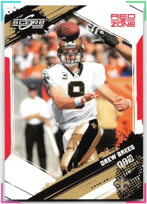 Drew Brees 2009 Score Red Zone #/100 Saints
