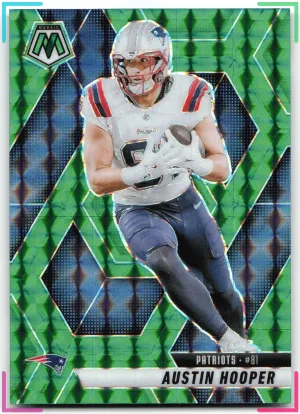 Austin Hooper 2025 Panini Mosaic Mosaic Green Patriots
