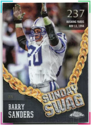 Barry Sanders 2024 Topps Chrome Sunday Swag Lions
