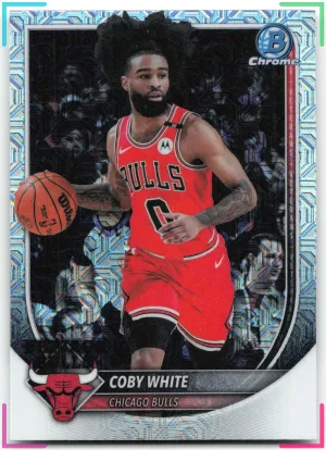 Coby White 2025-26 Bowman Chrome Mojo Refractor Bulls