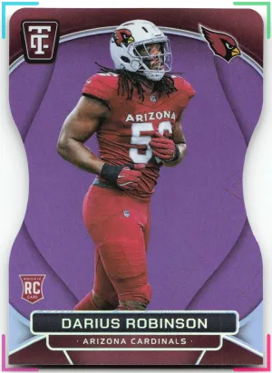 Darius Robinson RC 2024 Panini Totally Certified Mirror Purple Die Cut #/75