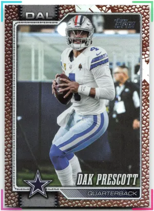 Dak Prescott 2026 Topps Flagship Football Leather Foil Cowboys