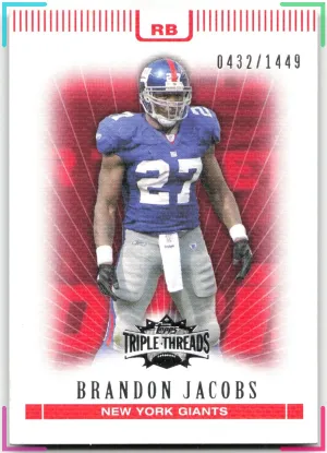 Brandon Jacobs 2007 Topps Triple Threads #/1449 Giants