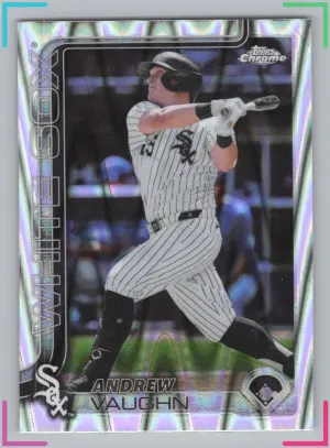 Andrew Vaughn 2025 Topps Chrome Raywave Refractor White Sox
