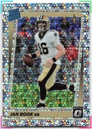 Ian Book RC 2021 Donruss Optic Silver Circles #/125 Saints