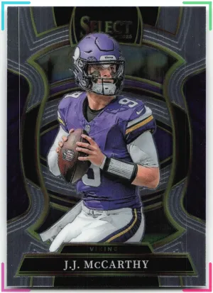 J.J. McCarthy 2025 Panini Select Vikings