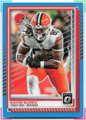 David Njoku 2025 Donruss Optic Neon Blue #/399 Browns