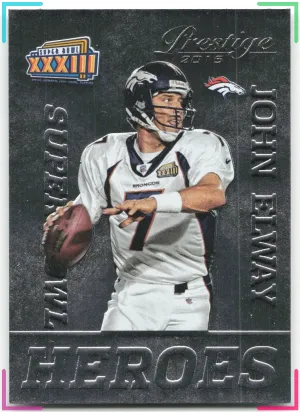 John Elway 2015 Panini Prestige Super Bowl Heroes Broncos