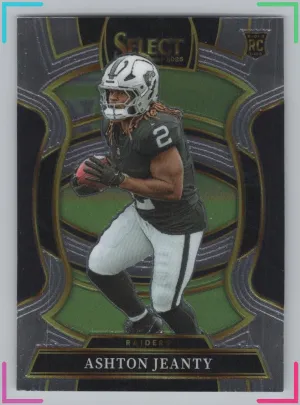 Ashton Jeanty RC 2025 Panini Select Raiders