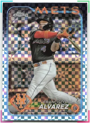Francisco Alvarez 2024 Topps Chrome X-Fractors Mets