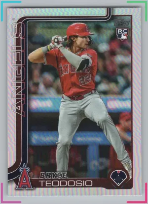 Bryce Teodosio RC 2025 Topps Rainbow Foil Angels